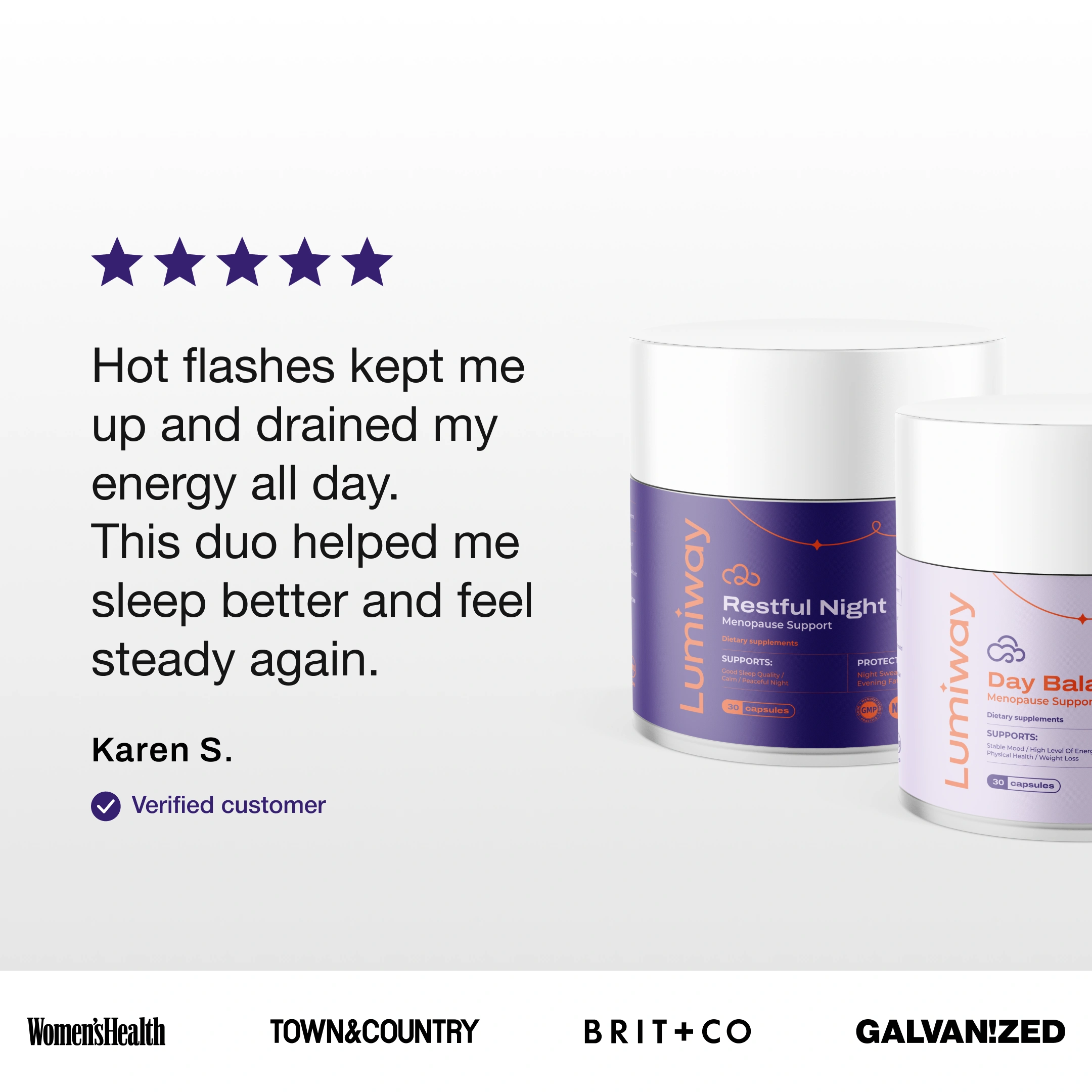 Day Balance AM & Restful Night PM Menopause Support